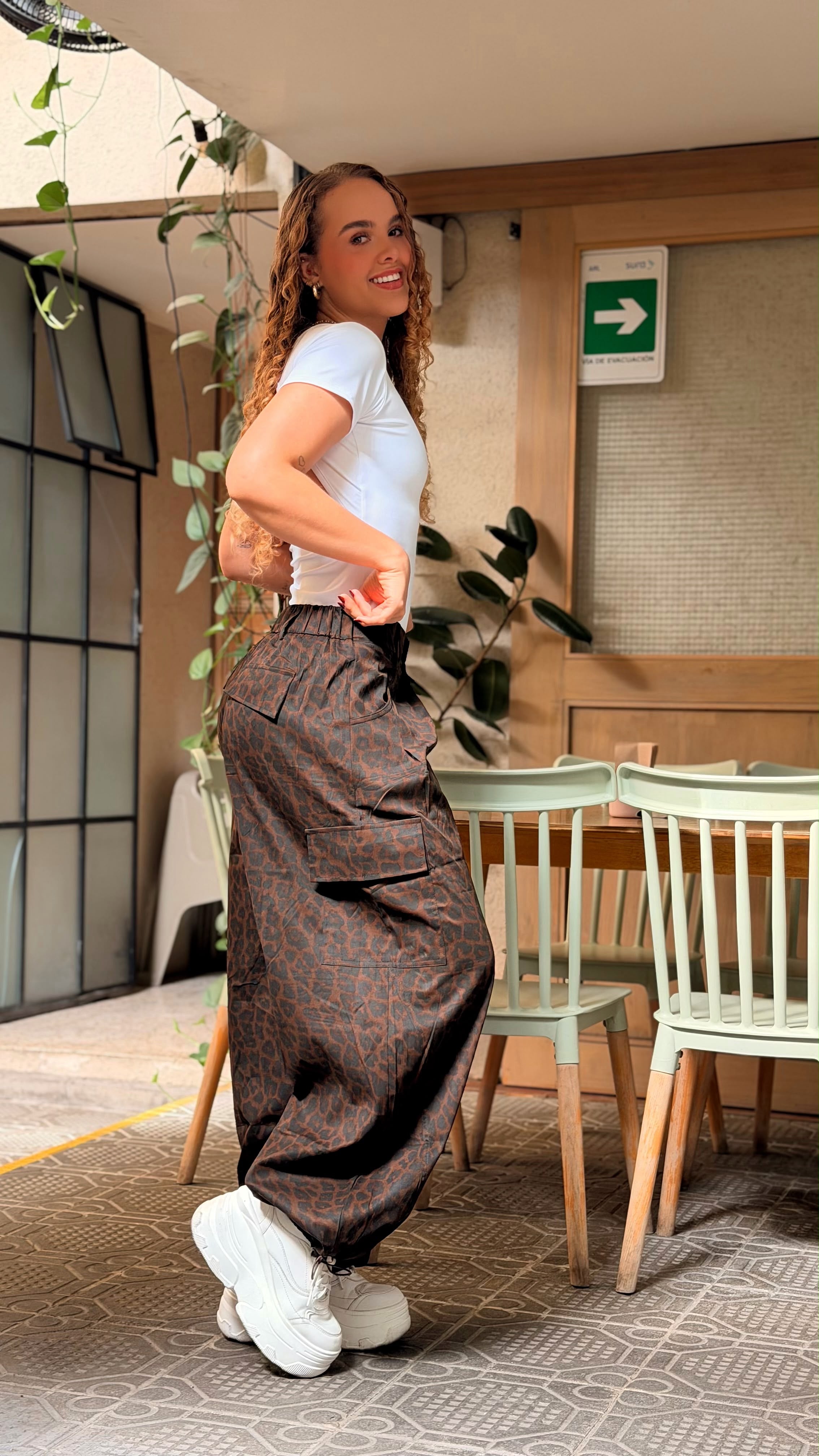 Pantalón Balloon Animal Print
