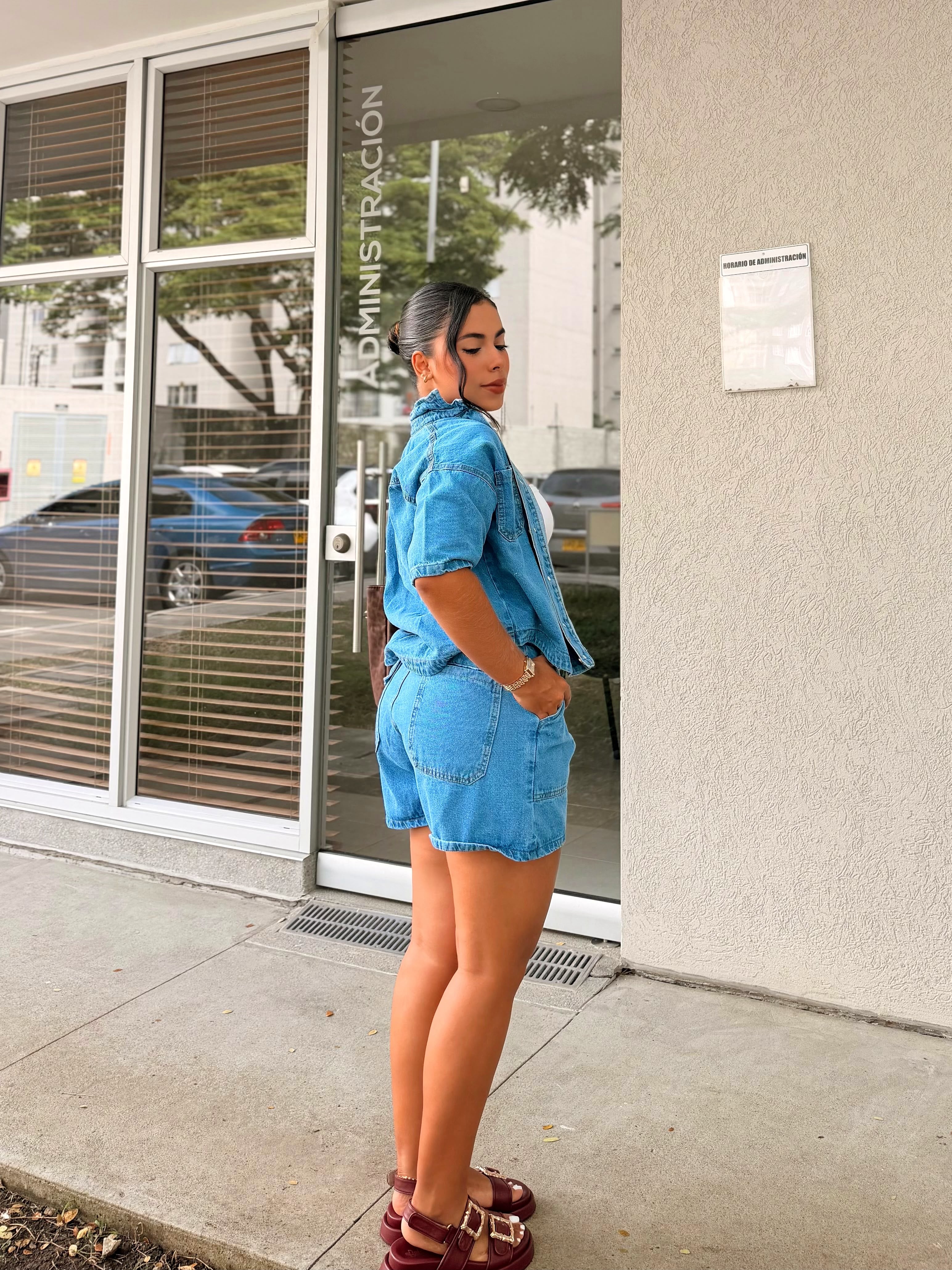 Conjunto Denim Oversize