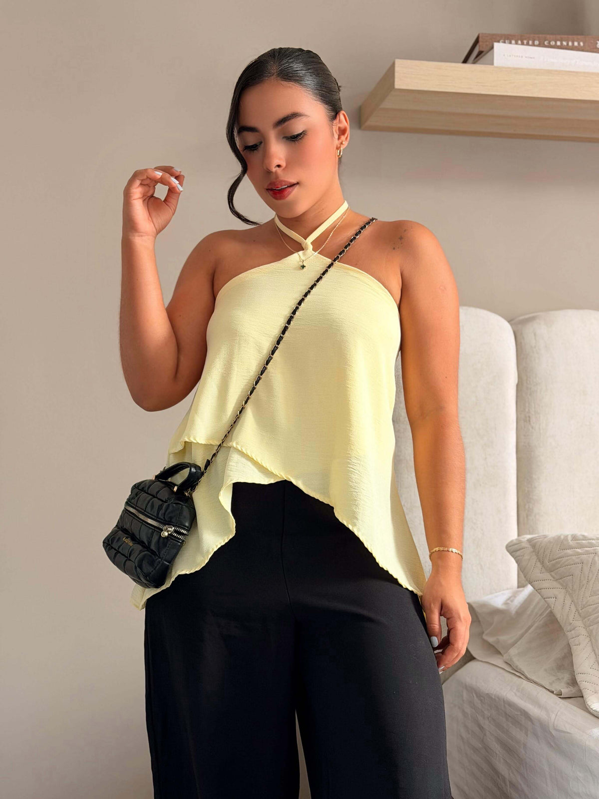 Blusa Halter Bloom
