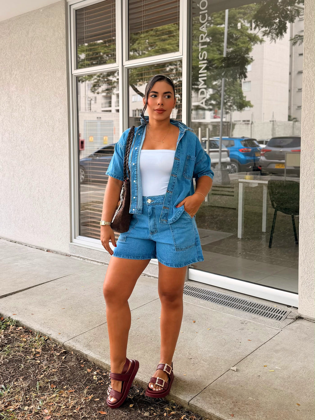 Conjunto Denim Oversize