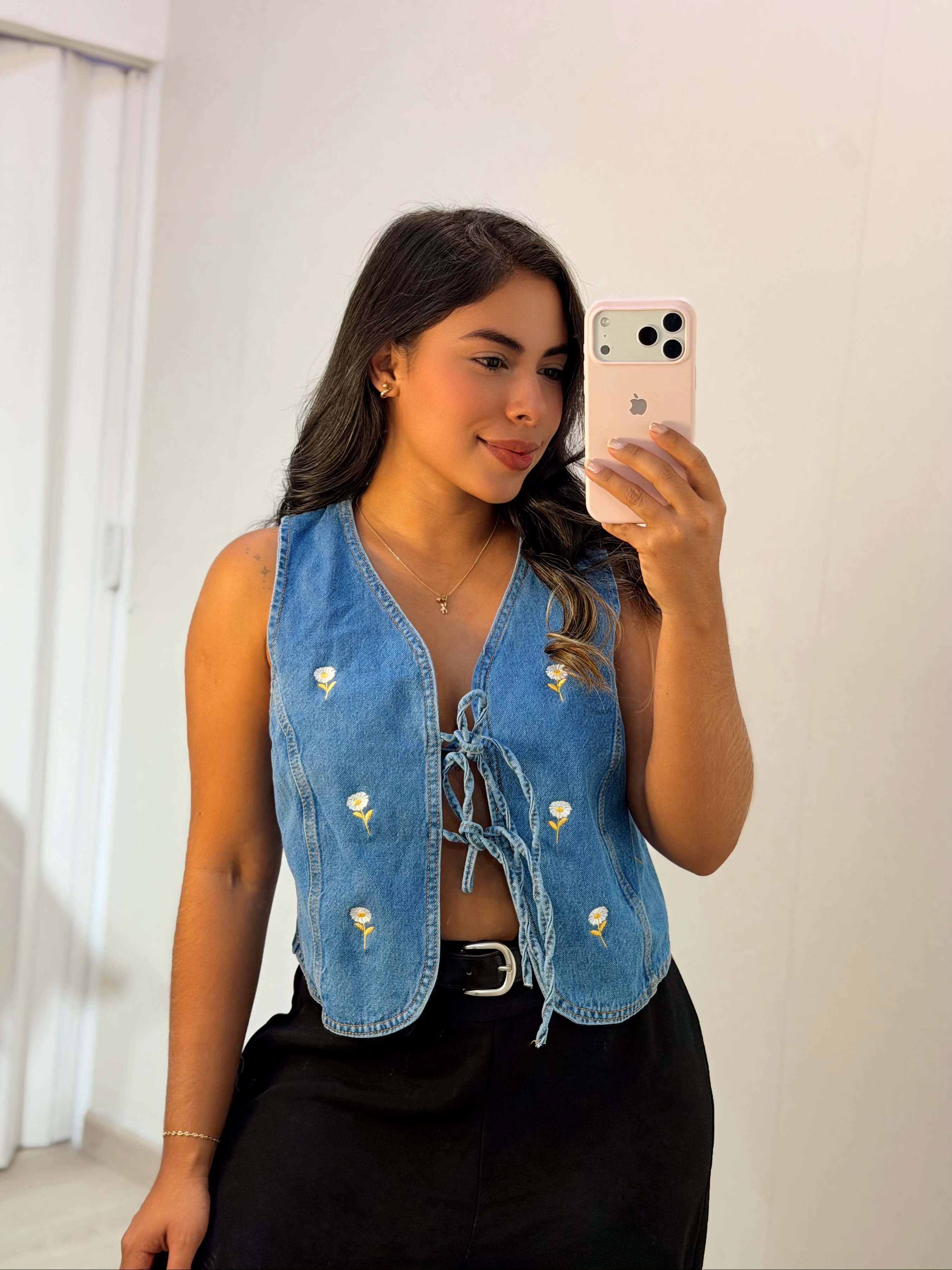 Chaleco Boho Denim