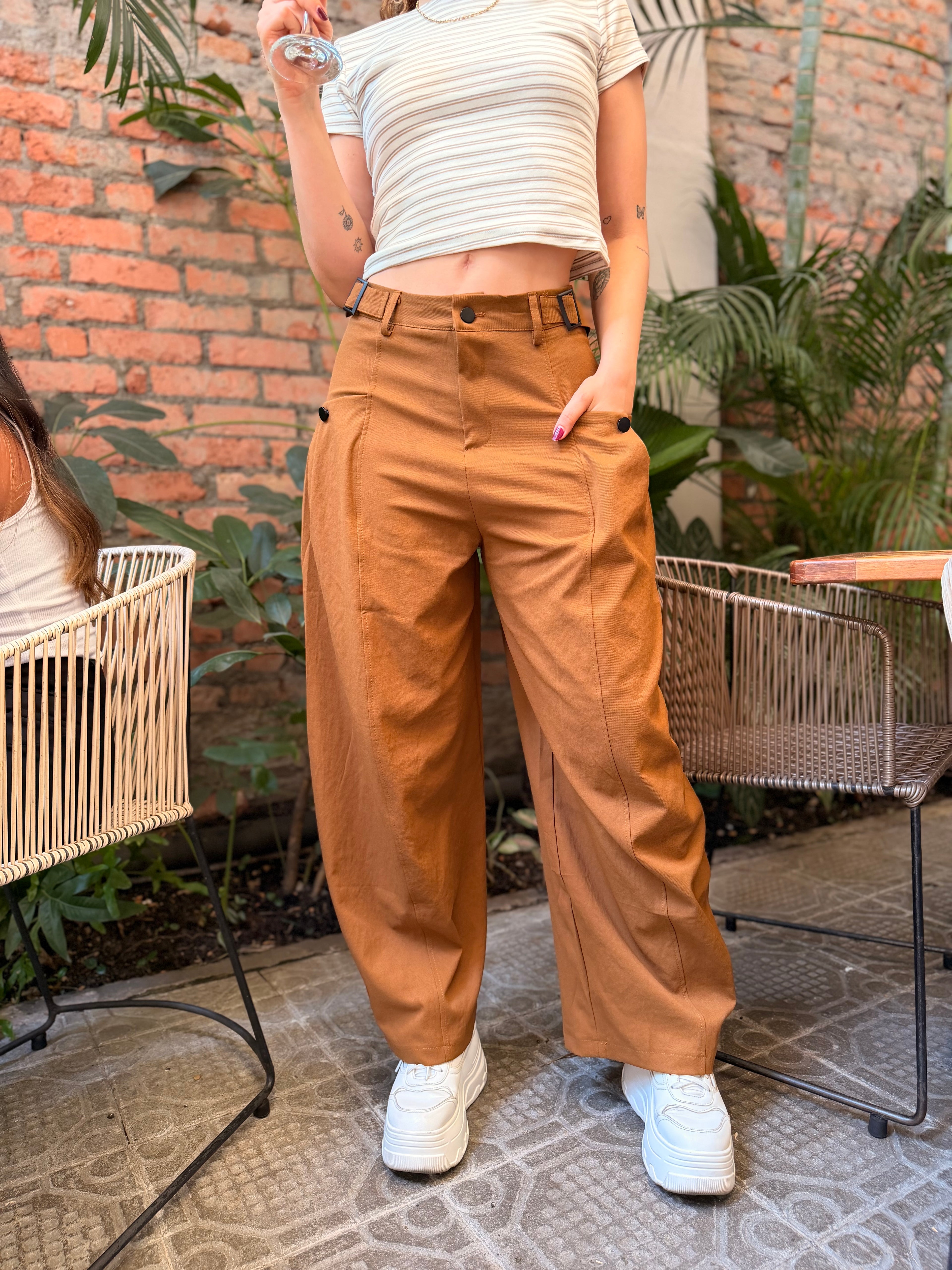 Pantalón Balloon Monocromático