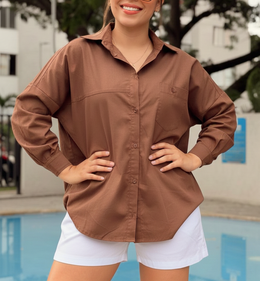 camisa oversize