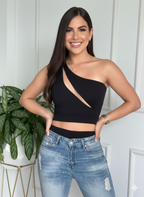 Body asimetrico con transparencia.