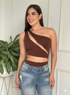 Body asimetrico con transparencia.