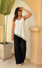 Top Ébano Asimétrico