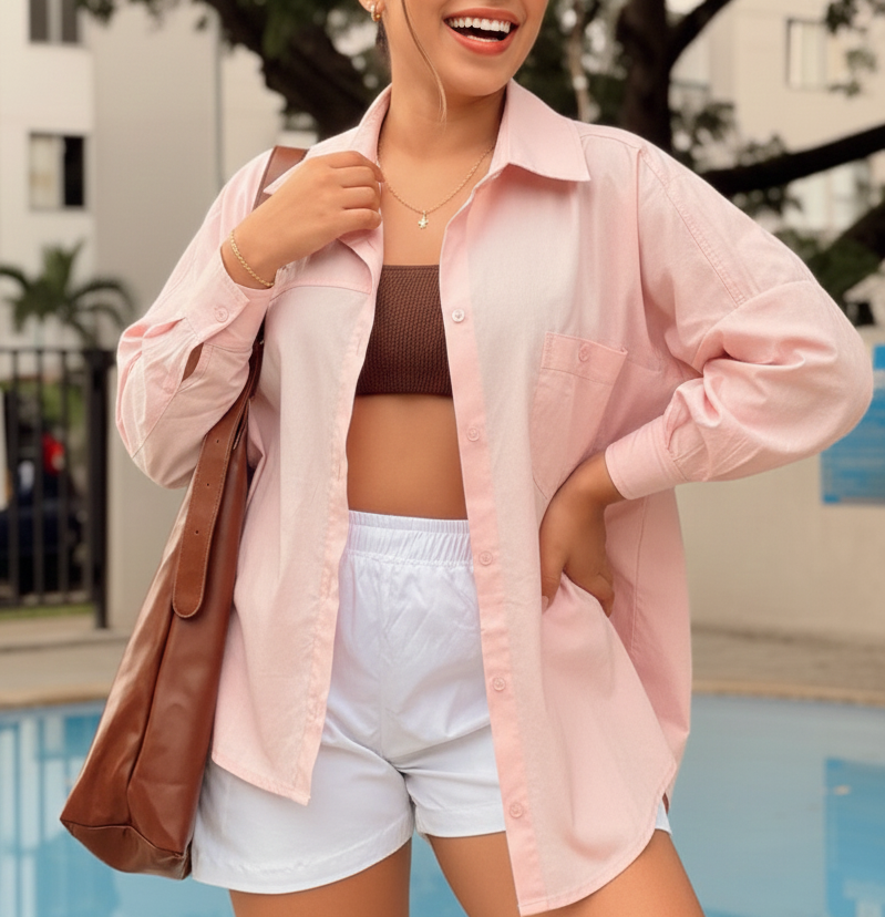 camisa oversize