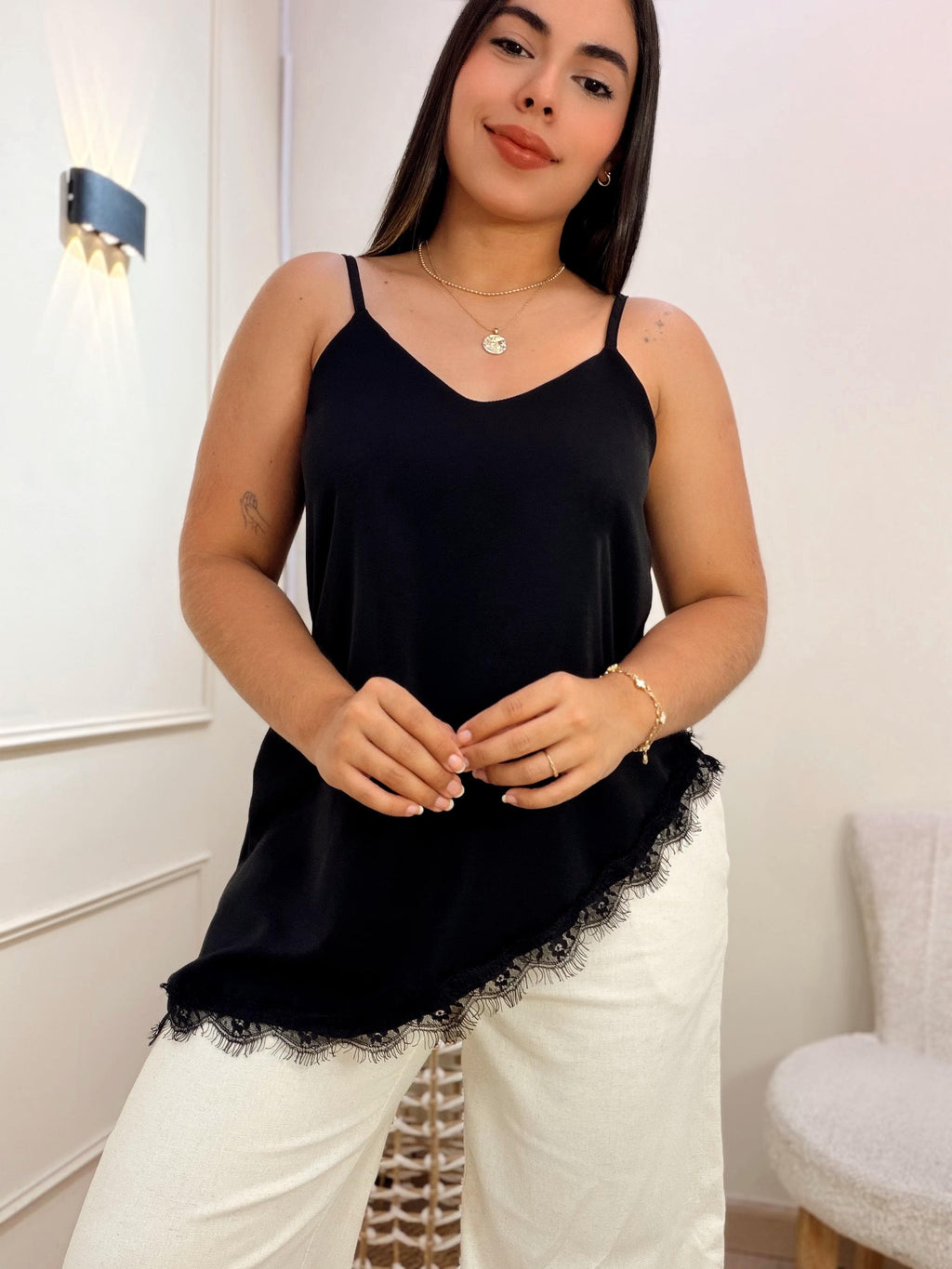 Blusa en blonda