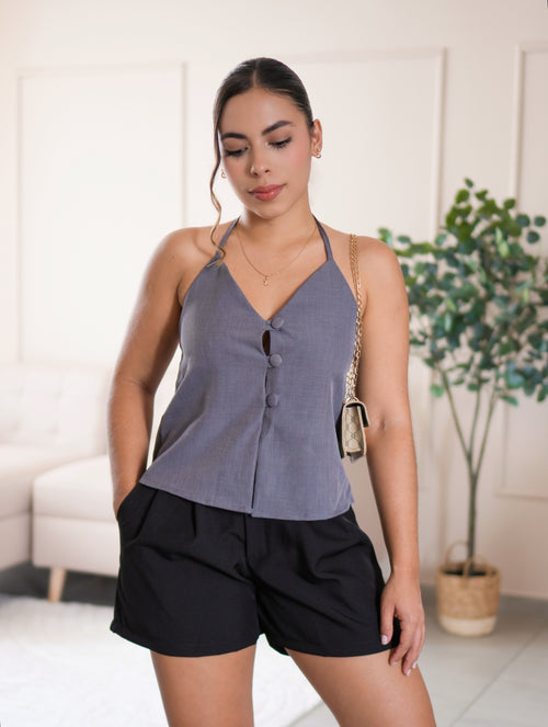 blusa amarre