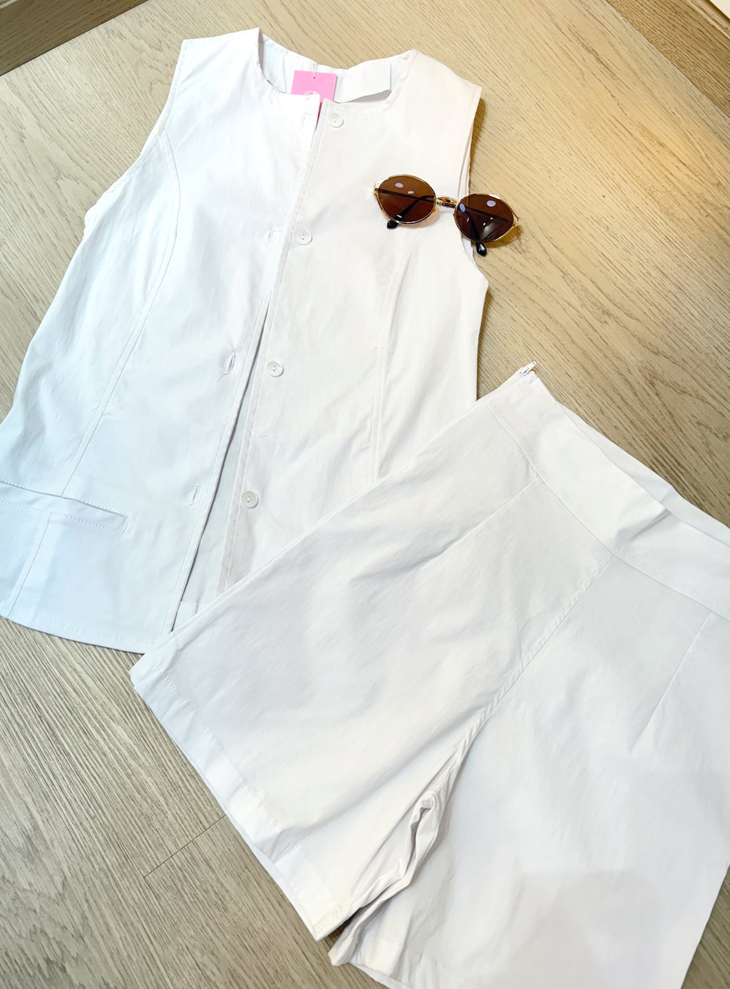 set de chaleco y short