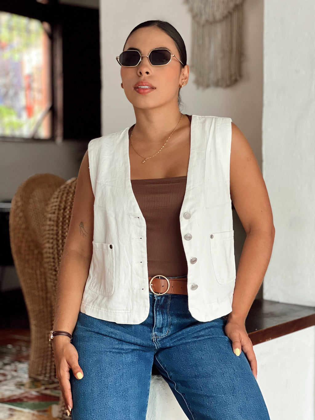 Chaleco en jean