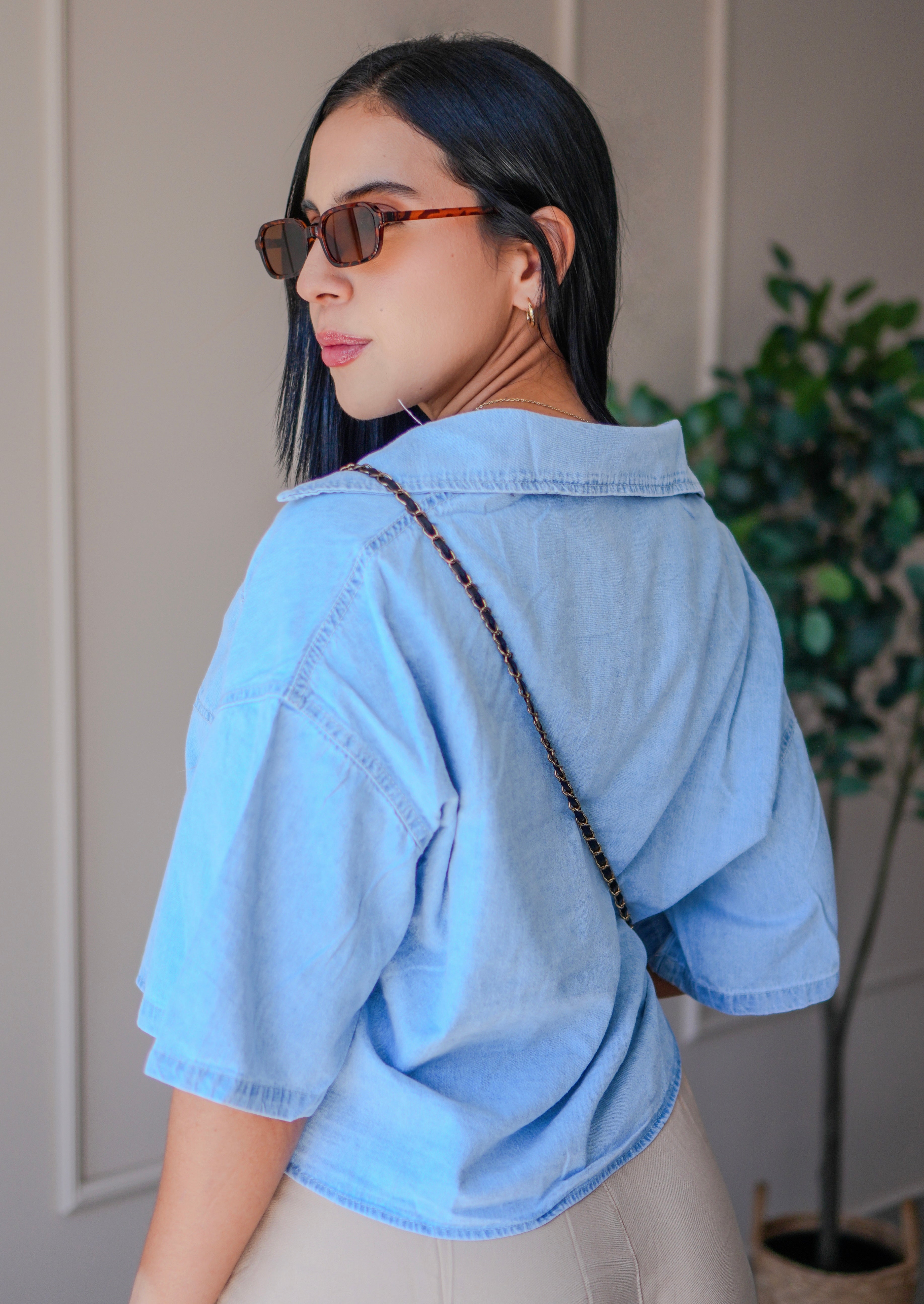 Camisera en indigo