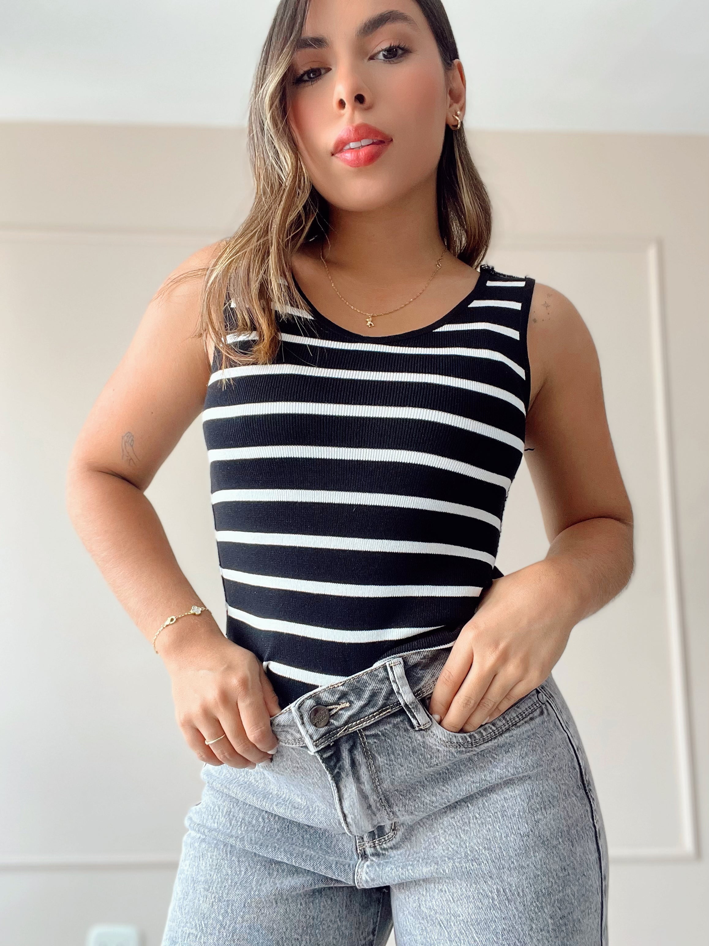Blusa hilo a rayas