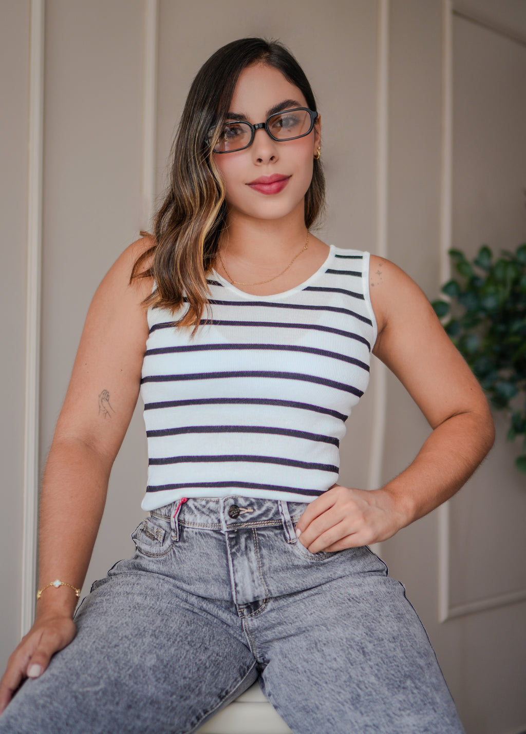 Blusa hilo a rayas