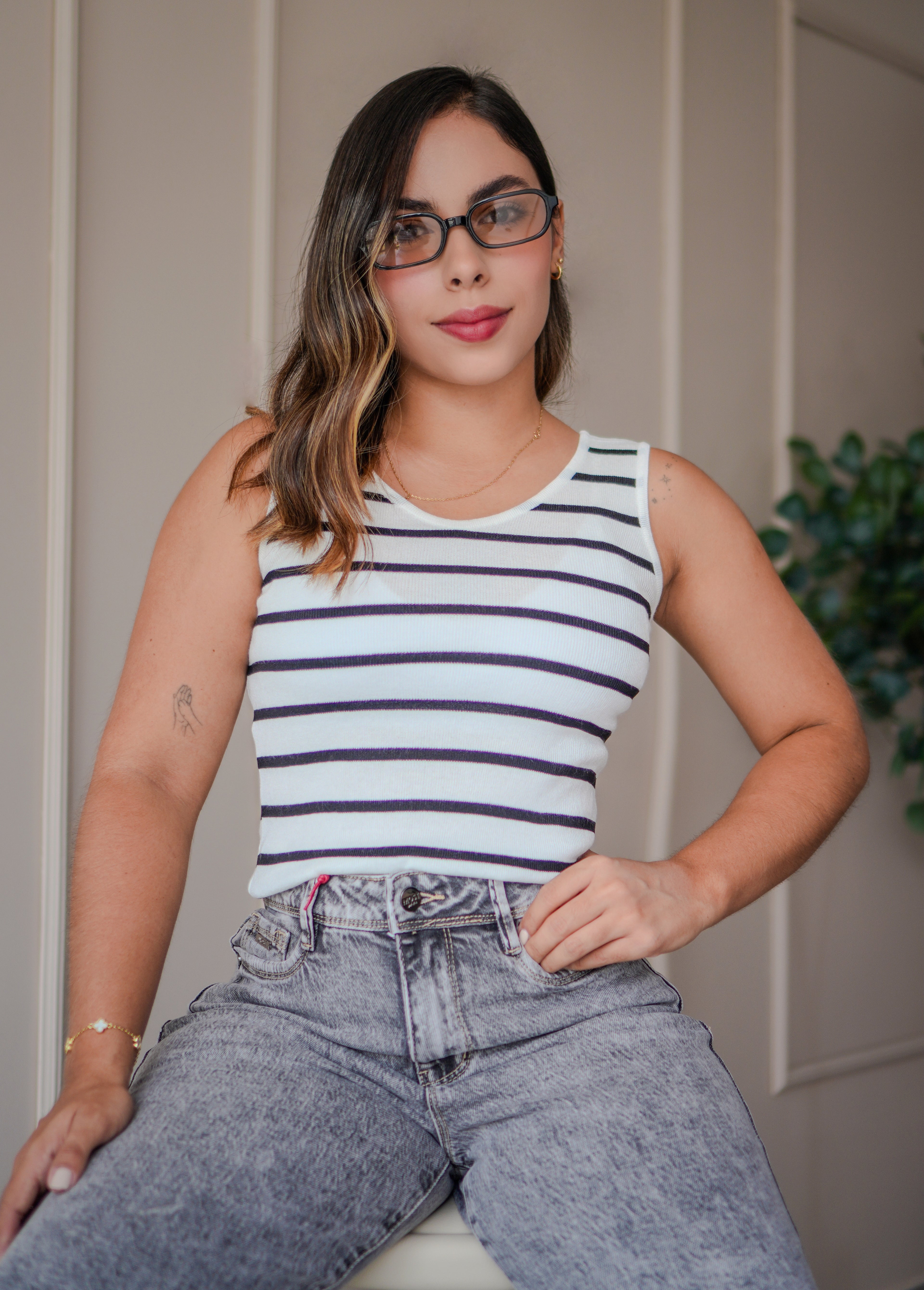Blusa hilo a rayas