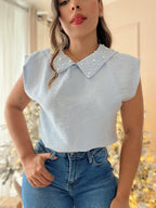 Blusa con perlas