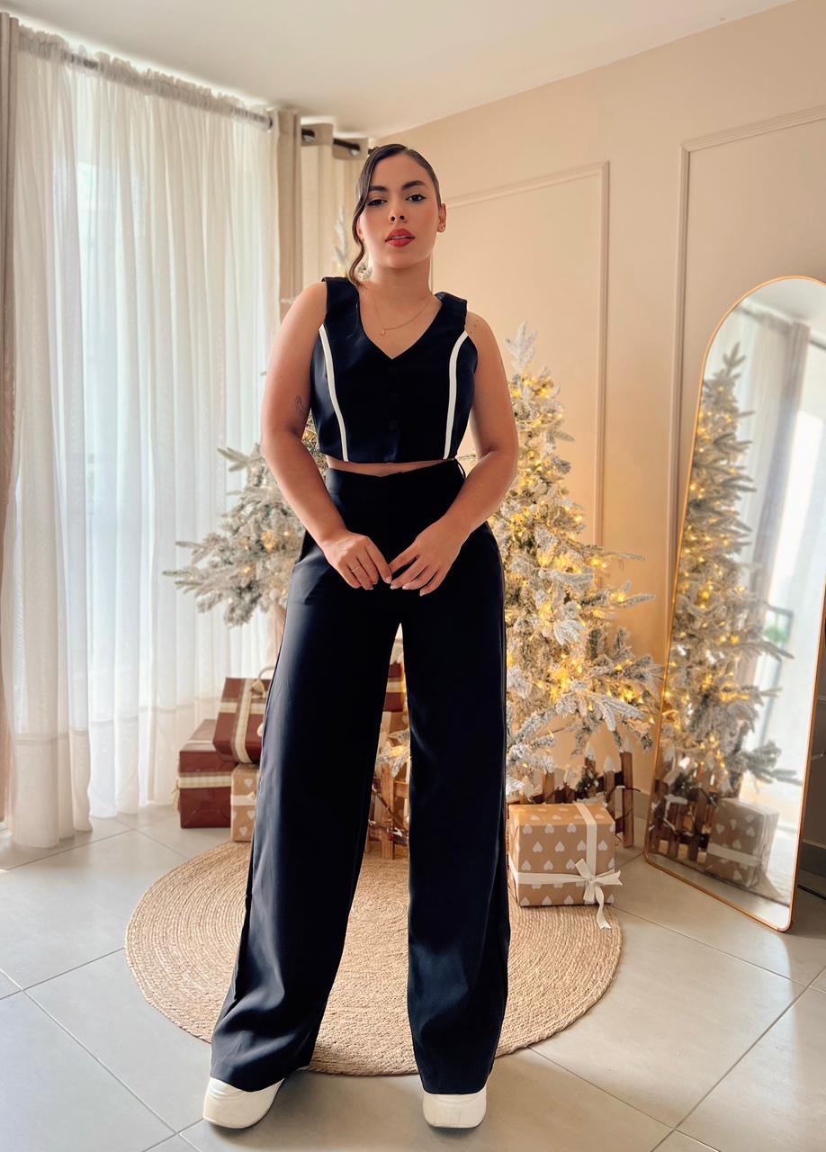 Set pantalon y blusa en noches de viena.