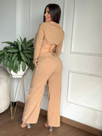 SET Blazer Crop + Pantalón