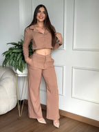 SET Blazer Crop + Pantalón