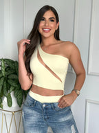 Body asimetrico con transparencia.