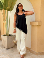 Top Ébano Asimétrico