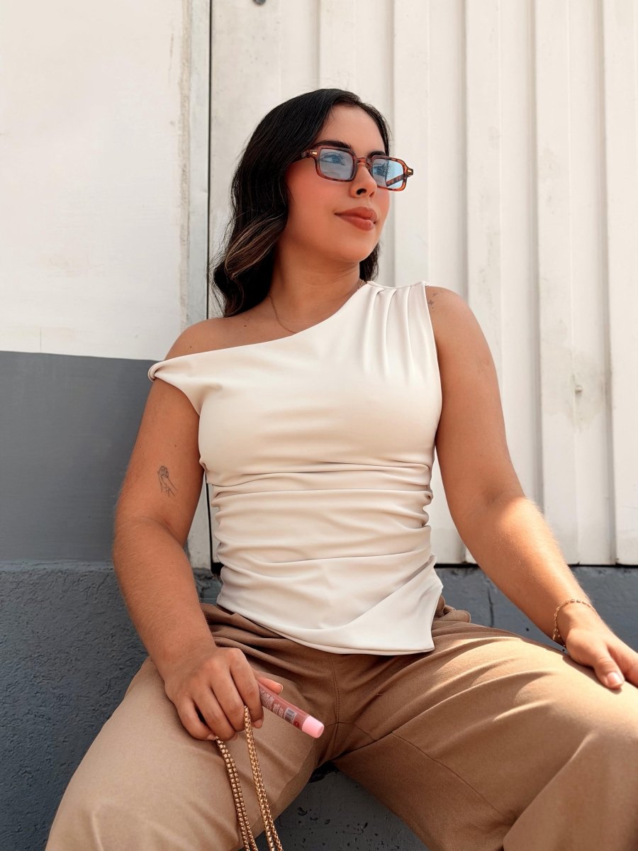 BLUSA ASIMETRICA SENSUELL - abbi tienda