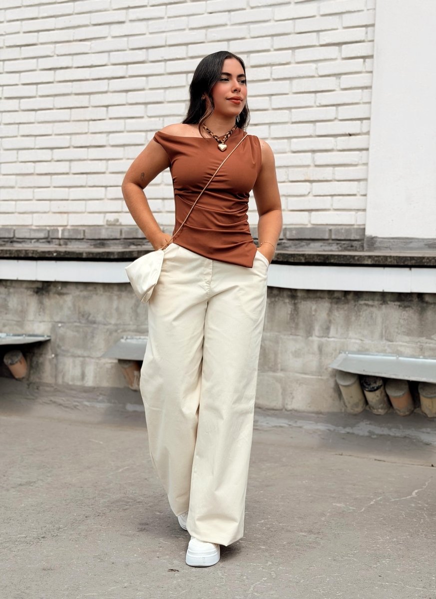 BLUSA ASIMETRICA SENSUELL - abbi tienda