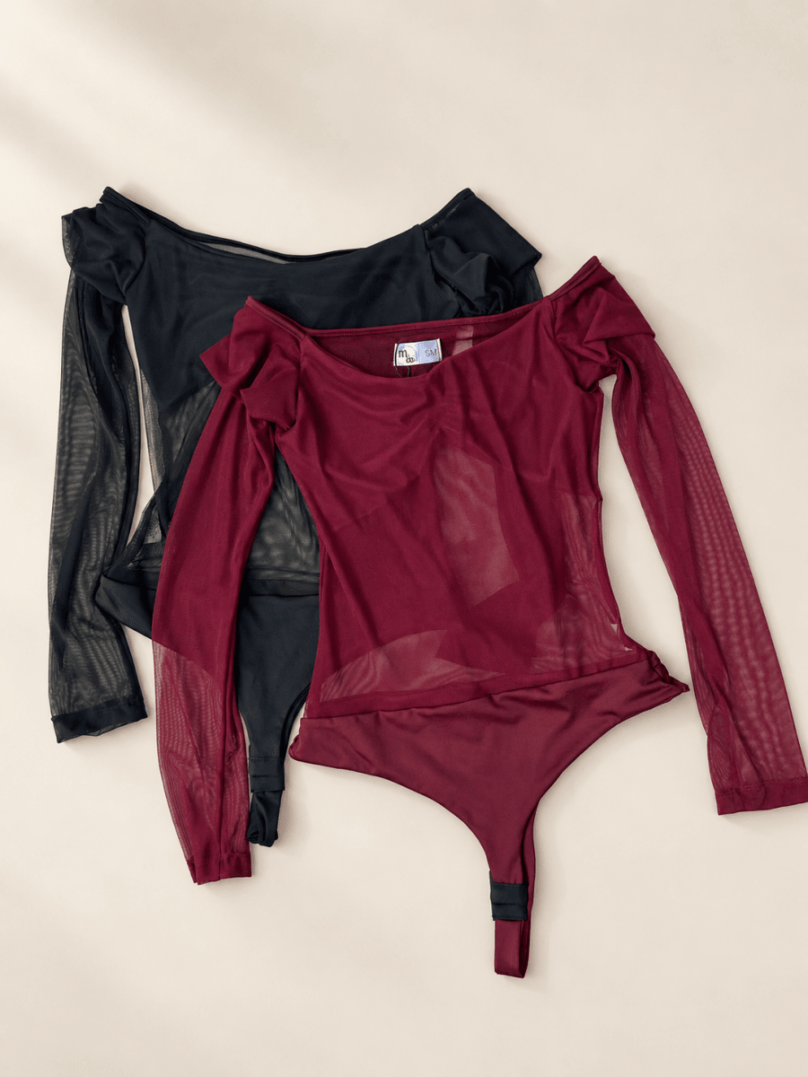 Body Off-Shoulder Mesh - abbi tienda