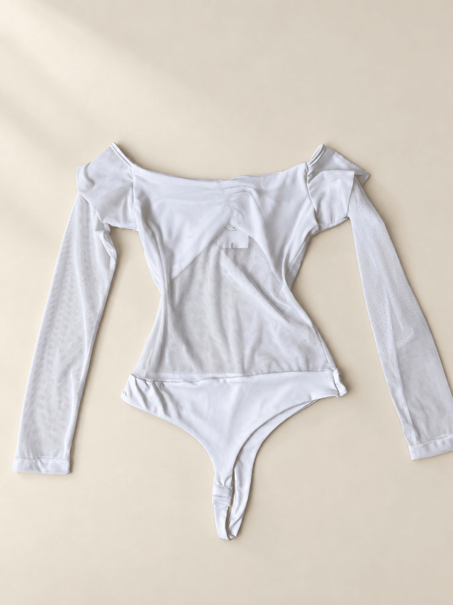 Body Off-Shoulder Mesh - abbi tienda