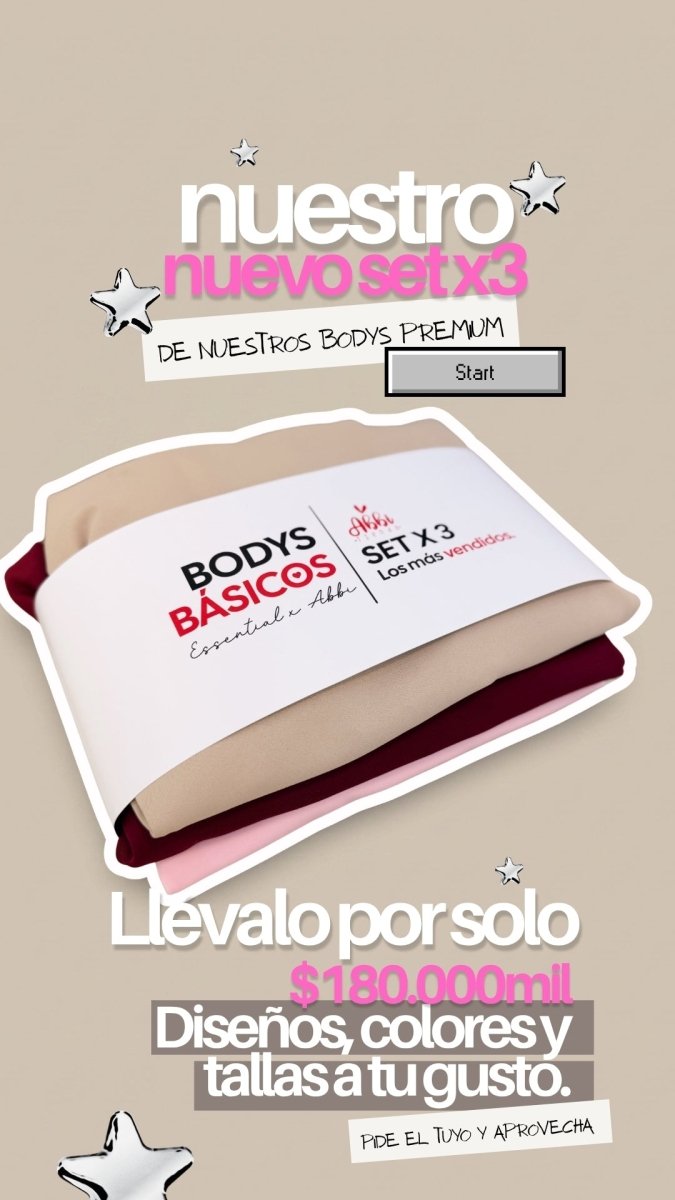 Bodys basicos essential x Abbi - abbi tienda