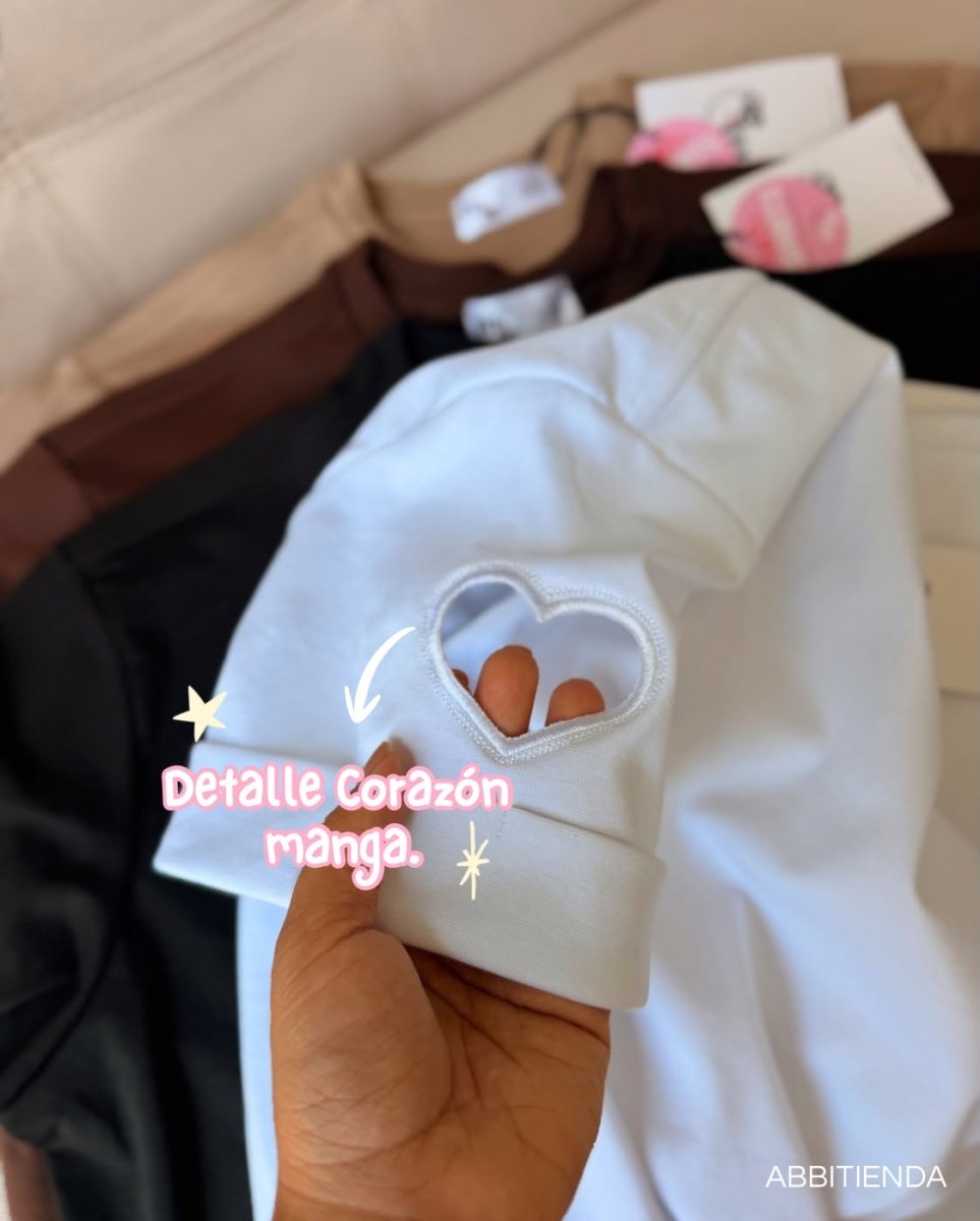 Camiseta Corazón - abbi tienda