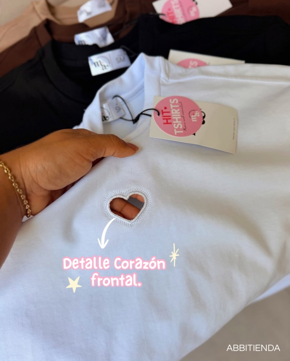 Camiseta Corazón - abbi tienda