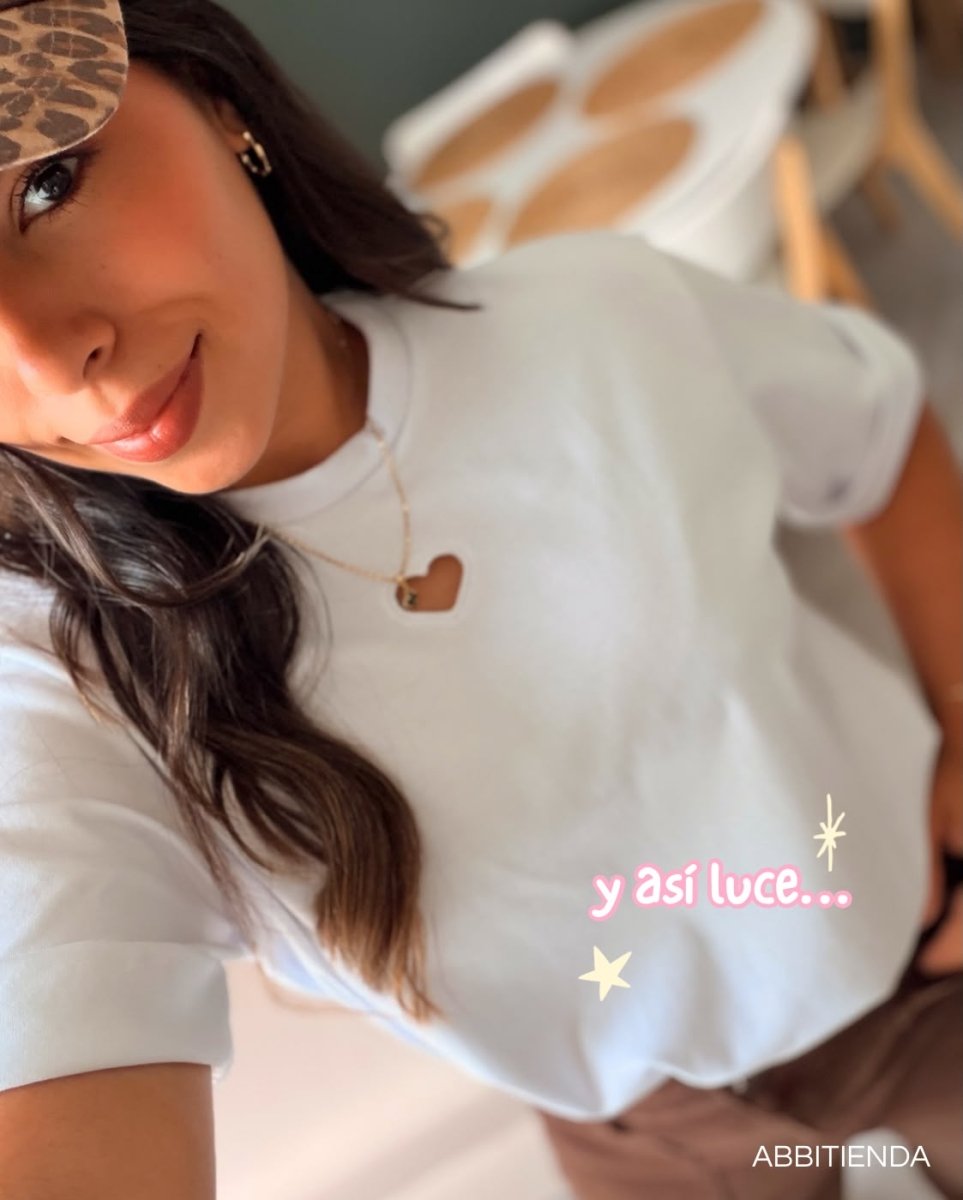 Camiseta Corazón - abbi tienda