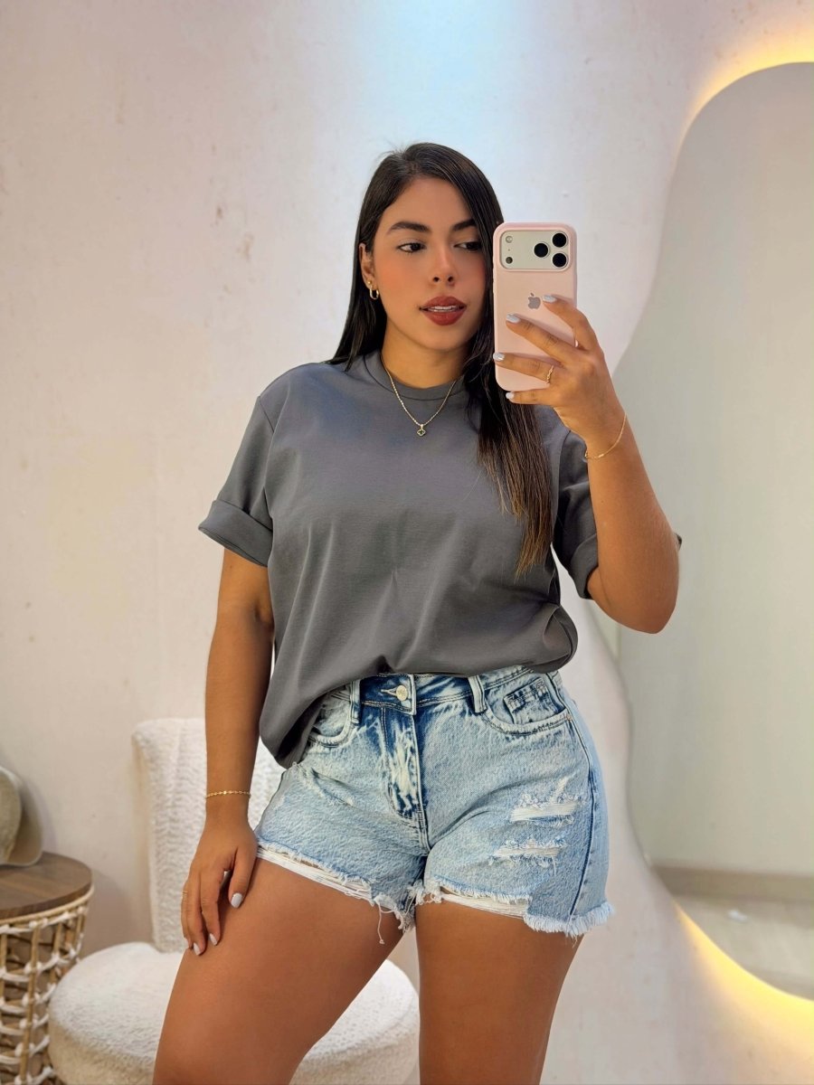 Camiseta Oversize Basic - abbi tienda