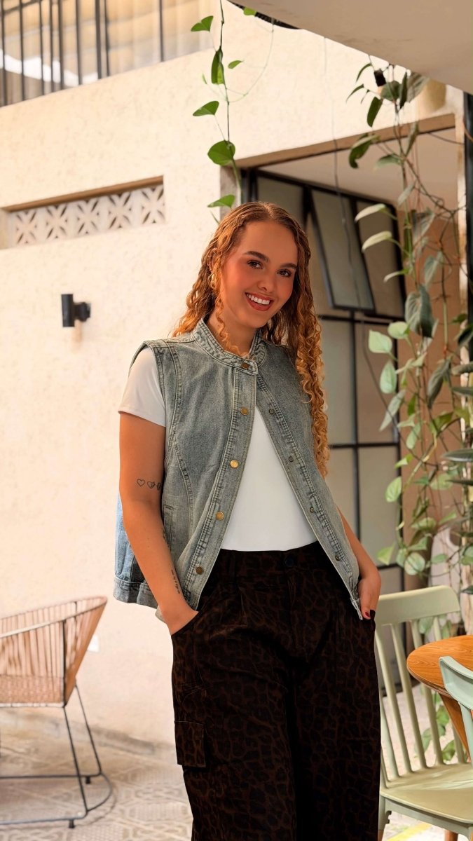 Chaleco Golden Denim - abbi tienda