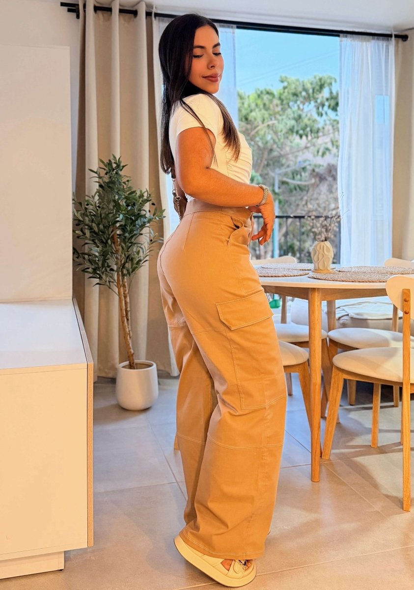 Pantalón Cargo Contrast - abbi tienda