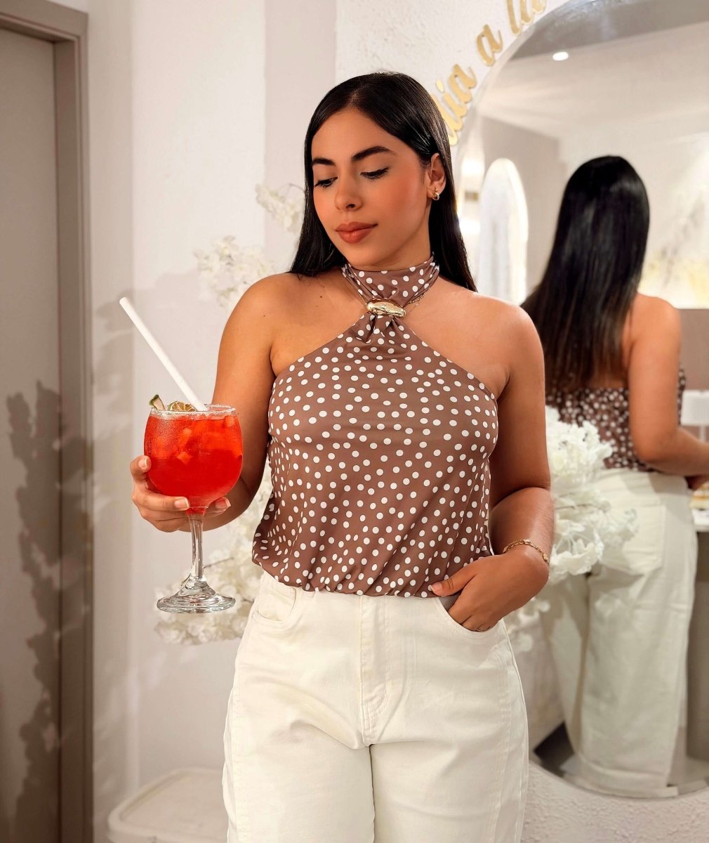 TOP HALTER LUNARES - abbi tienda